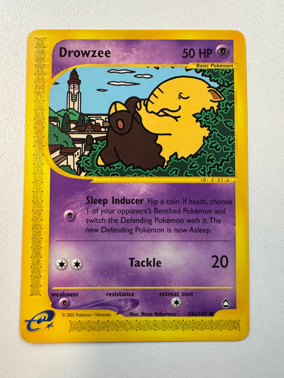 Pokémon TCG Drowzee Aquapolis 2002 Non-Holo 74a/147