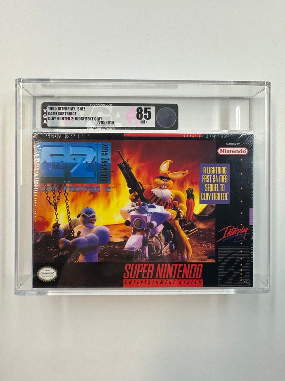 Clay Fighter 2: Judgement Clay Nintendo SNES 1995 VGA 85+ SEALED NM+