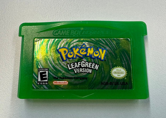 Pokemon LeafGreen Version Gameboy Advance GBA 2004 Authentic Cart