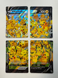 Pokemon TCG 2021 Pikachu V-Union Black Star Promo Set SWSH139-142