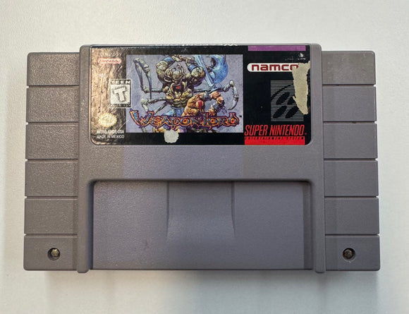 Weaponlord SNES Super Nintendo 1995 Authentic Cartridge Only