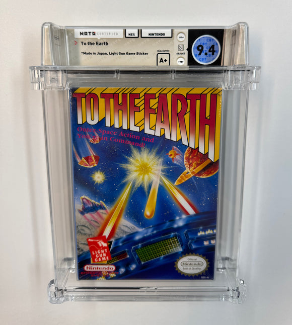 To The Earth Nintendo NES 1989 WATA 9.4 SEALED A+ Seal