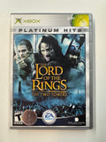 Lord of the Rings The Two Towers Platinum Hits Microsoft XBOX CIB