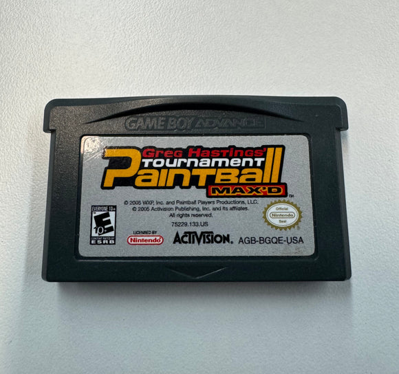 Greg Hastings Tournament Paintball Max'd Nintendo GBA 2005 Authentic