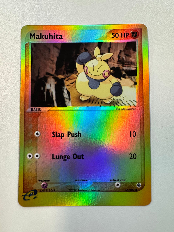 Pokémon TCG Makuhita Ruby And Sapphire 2003 Reverse Holo 56/109