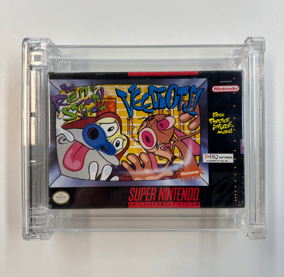 The Ren & Stimpy Show: Veediots! SNES 1994 WATA 9.2 SEALED A+