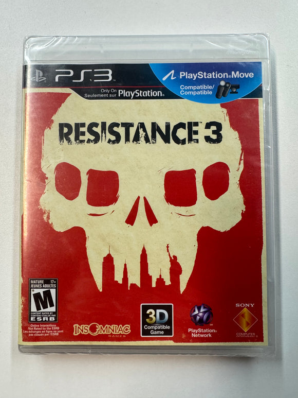 Resistance 3 Playstation PS3 2011 Sealed