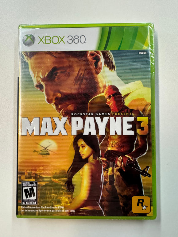 Max Payne 3 2012 Microsoft XBOX 360 Sealed