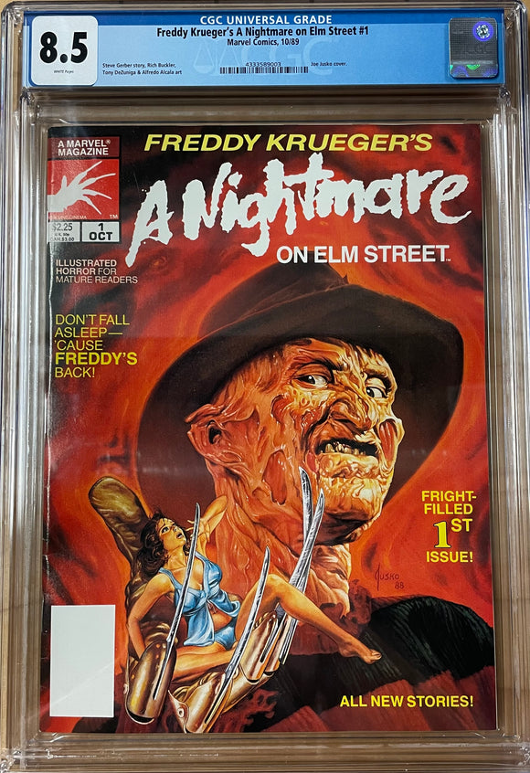 Freddy Krueger’s A Nightmare on Elm Street #1 CGC 8.5 & #2 CGC 9.6 (1989)