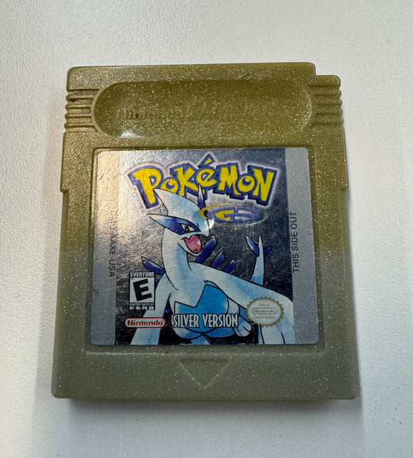 Pokemon Silver Version Nintendo Gameboy 2000 Authentic Cartridge Sun Faded