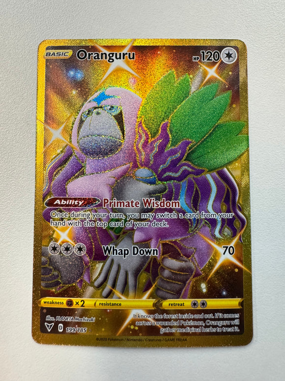 Pokémon TCG Oranguru Vivid Voltage 2020 SWSH 199/185 Secret Rare