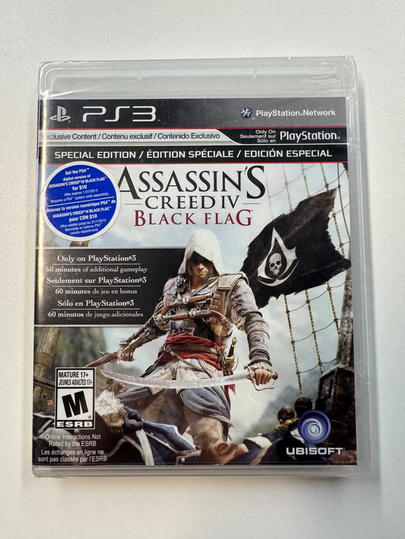 Assassin's Creed IV Black Flag Special Edition 2013 Playstation 3 PS3 Sealed