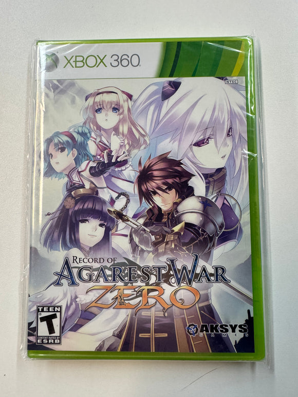 Record Of Agarest War Zero 2011 Microsoft XBOX 360 Sealed
