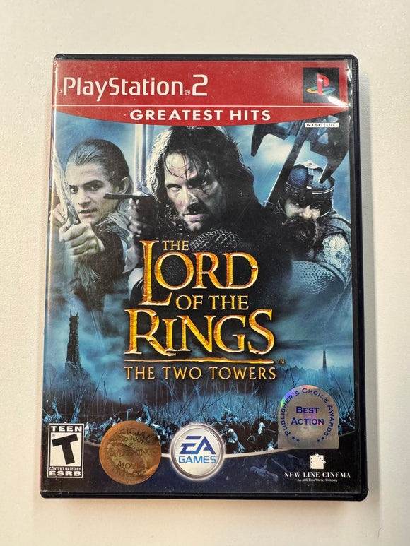 Lord of the Rings Two Towers 2003 Playstation 2 PS2 Complete in Box CIB