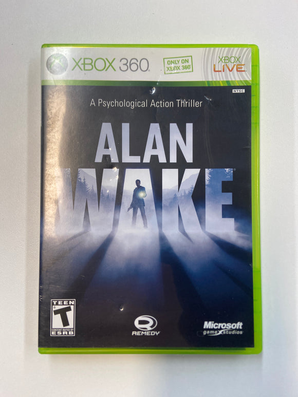 Alan Wake 2010 Microsoft XBOX 360 CIB Complete In Box