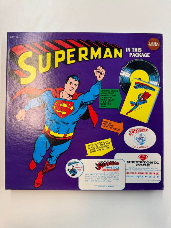 Superman of America 1966 Golden Record CIB w/ Graded CGC 9.6 Comic