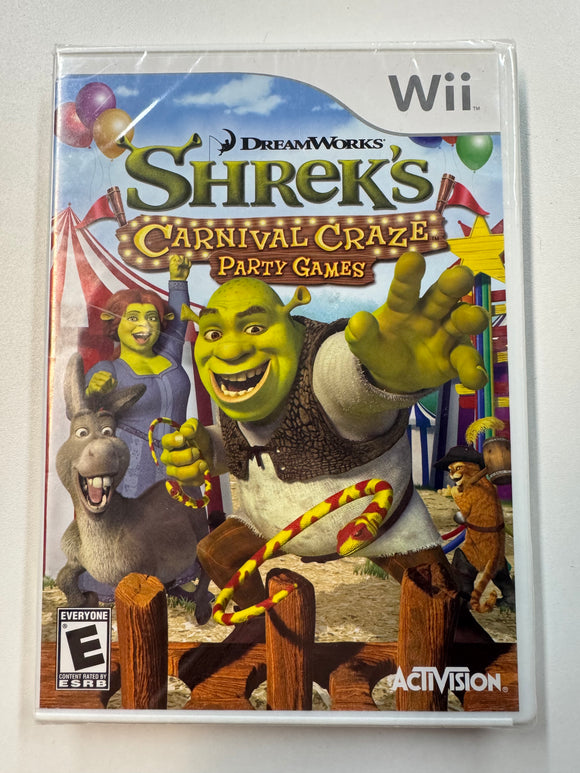 Shrek's Carnival Craze Party Games 2008 Nintendo Wii Sealed