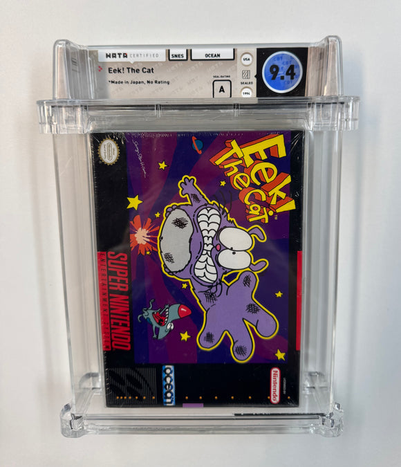 Eek! The Cat Nintendo SNES 1994 WATA 9.4 SEALED A Seal - Ocean