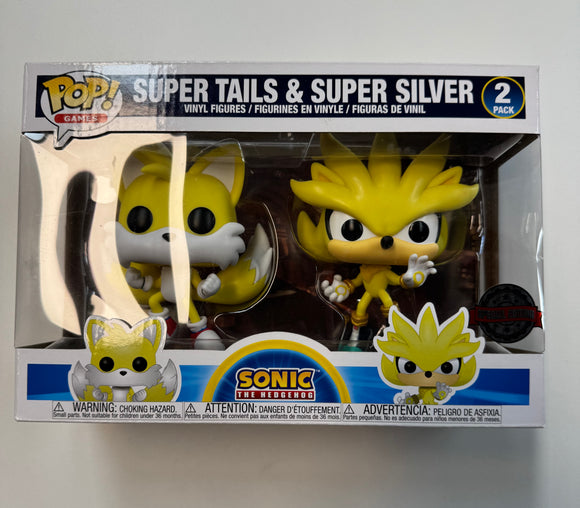 Funko Pop! Super Tails & Super Silver Gamestop Exclusive 2 Pack