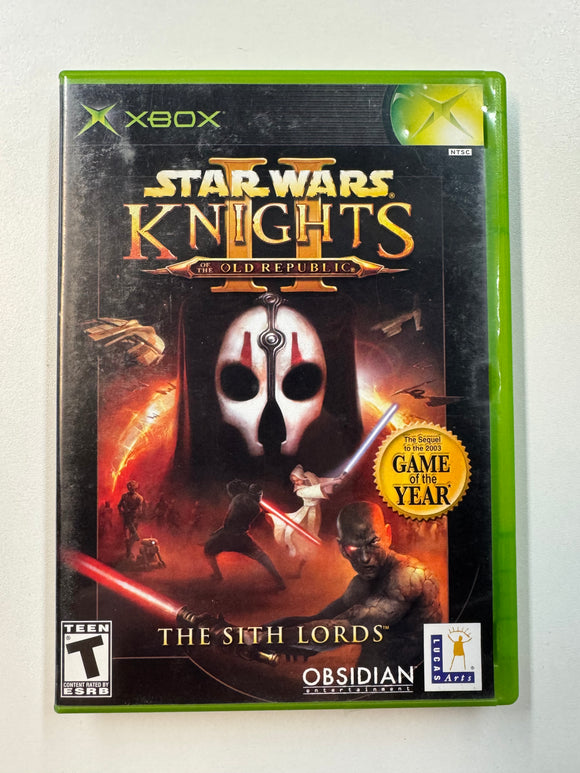 Star Wars Knights of the Old Republic II Sith Lords 2004 Microsoft XBOX CIB