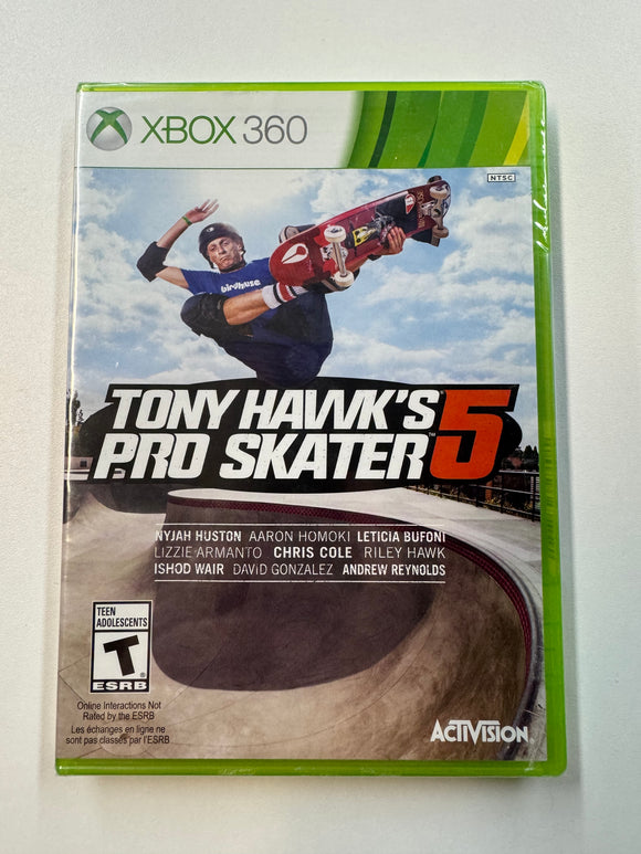 Tony Hawk's Pro Skater 5 2015 Microsoft XBOX 360 Sealed