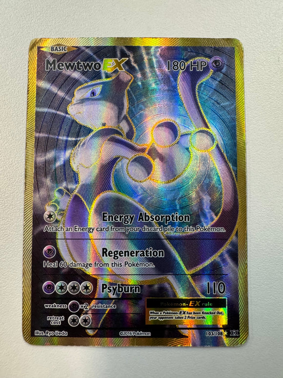 what are the chances of getting a rare pokemon card Pokemon TCG 2016 Mewtwo EX XY Evolutions Full Art Holo Rare 103/108 –  Ultimate Key Issue Comics
