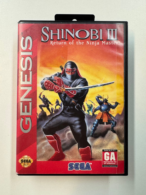 Shinobi III Sega Genesis 1993 CIB Complete in Box