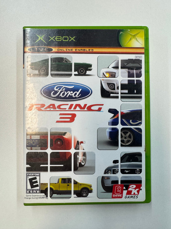 Ford Racing 3 Microsoft XBOX 2005 CIB Complete In Box