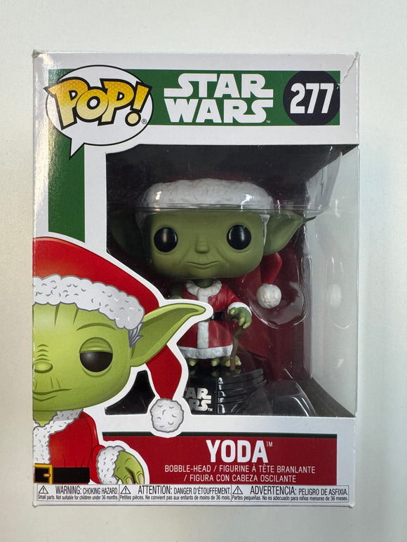 Funko Pop! Star Wars Christmas Yoda Bobble Head #277