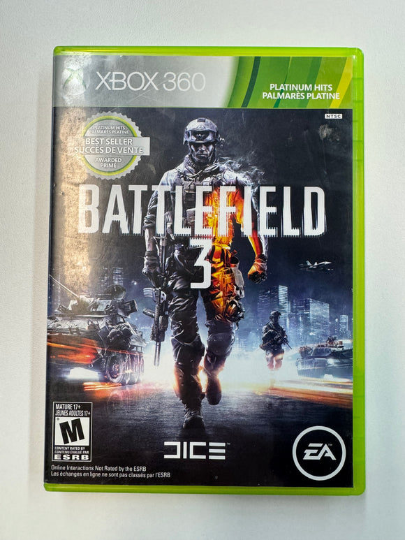 Battlefield 3 2011 Microsoft XBOX 360 CIB Complete In Box