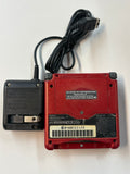 Nintendo Gameboy Advance SP Flame Red AGS-001 Tested & Working