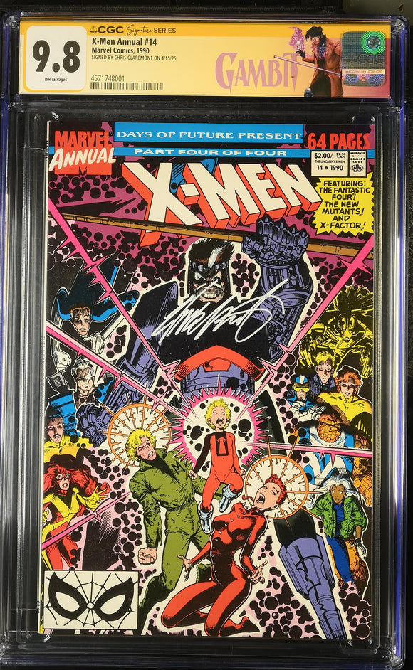 X-Men Annual #14 CGC 9.8 1st app. of Gambit Signed by Chris