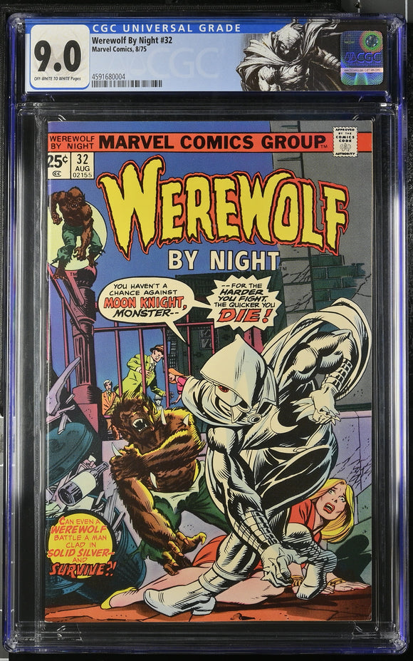 Werewolf by Night #32 CGC 9.0 (1975) Origin & 1st App. of Moon Knight!