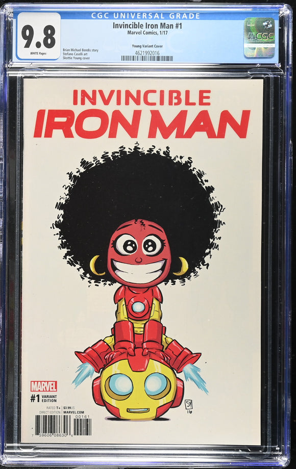 Invincible Iron Man #1 CGC 9.8 (2017) Scottie Young Variant Cover!
