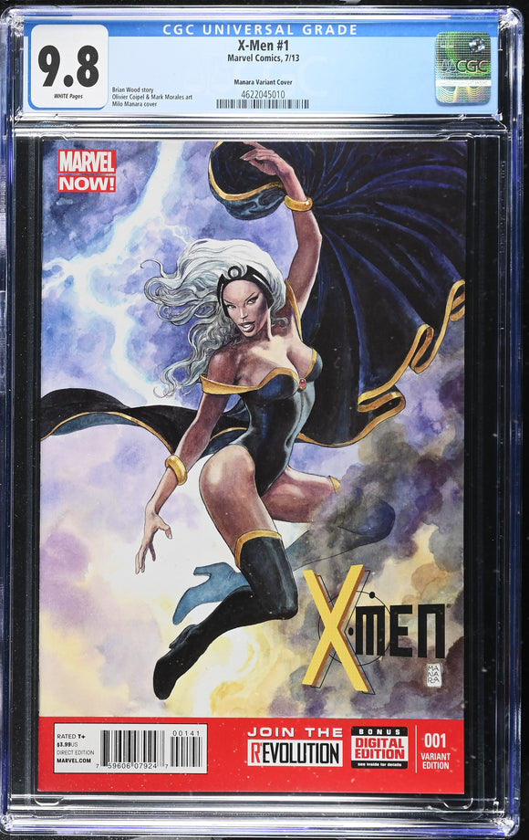 X-Men #1 CGC 9.8 (2013) Marvel Comics Milo Manara Variant Cover!