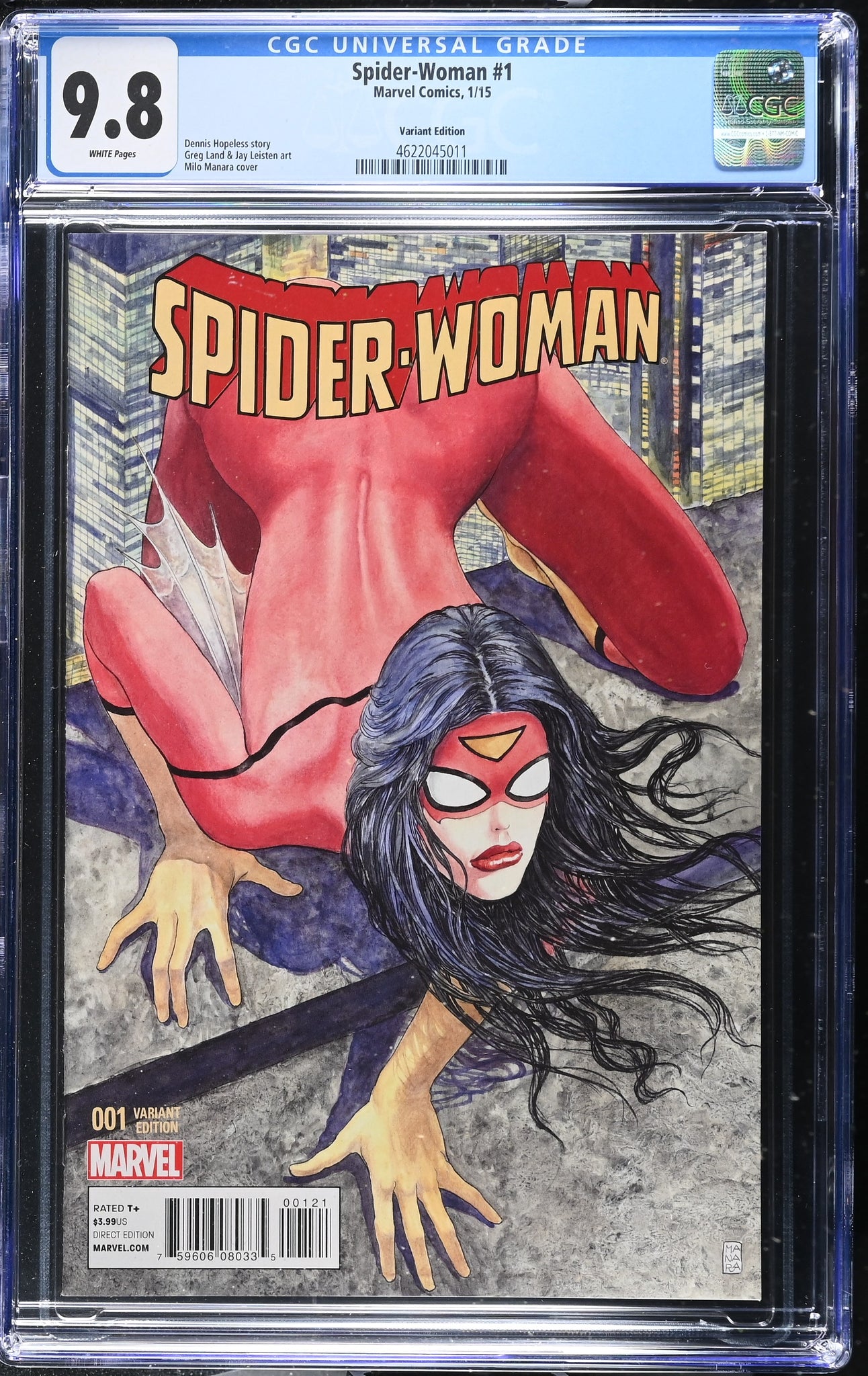 Spider-Woman #1 CGC 9.8 (2015) Milo Manara Variant Edition