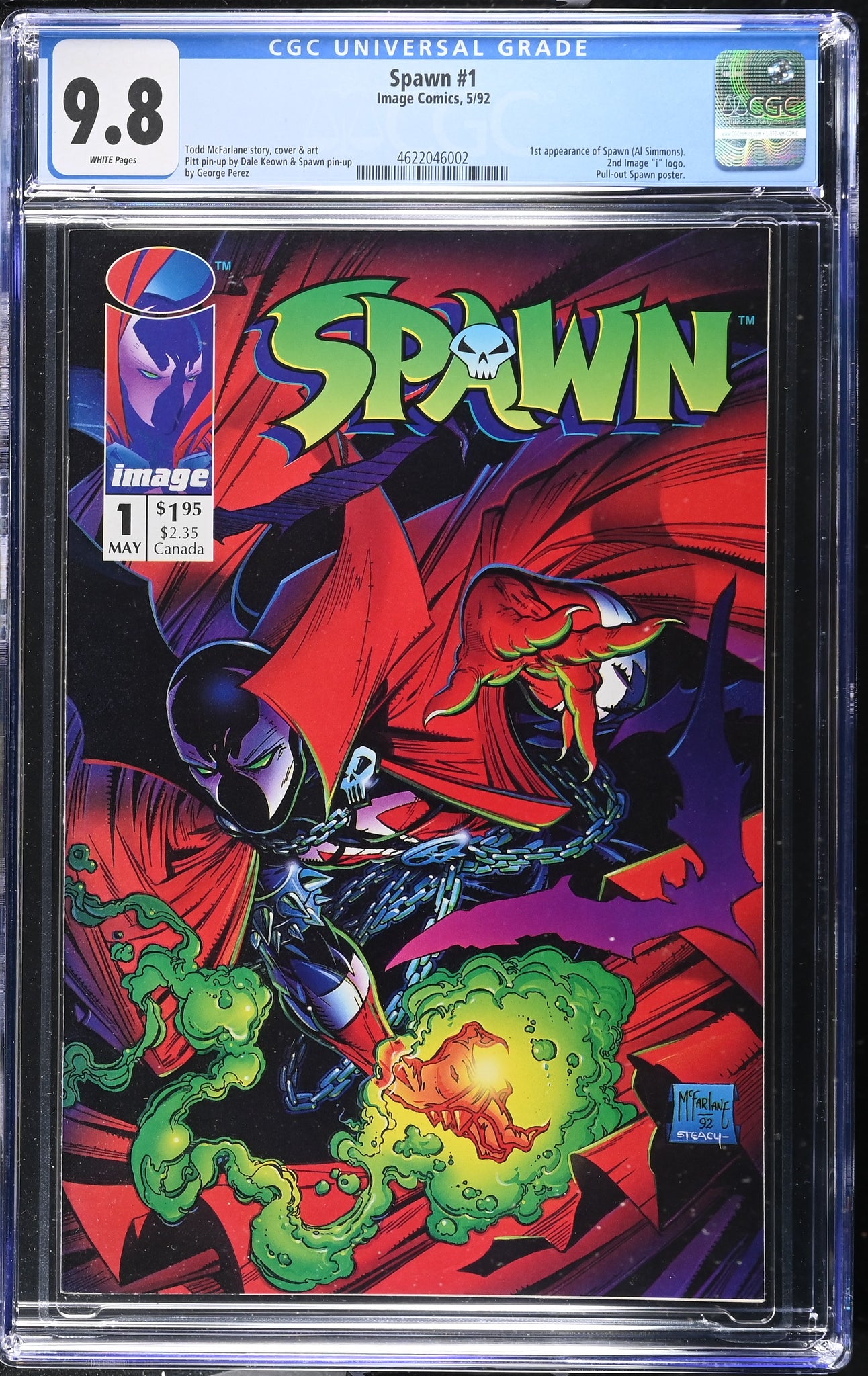 Spawn #1 CGC 9.8 (1992) 1st Appearance of Spawn! – Ultimate Key