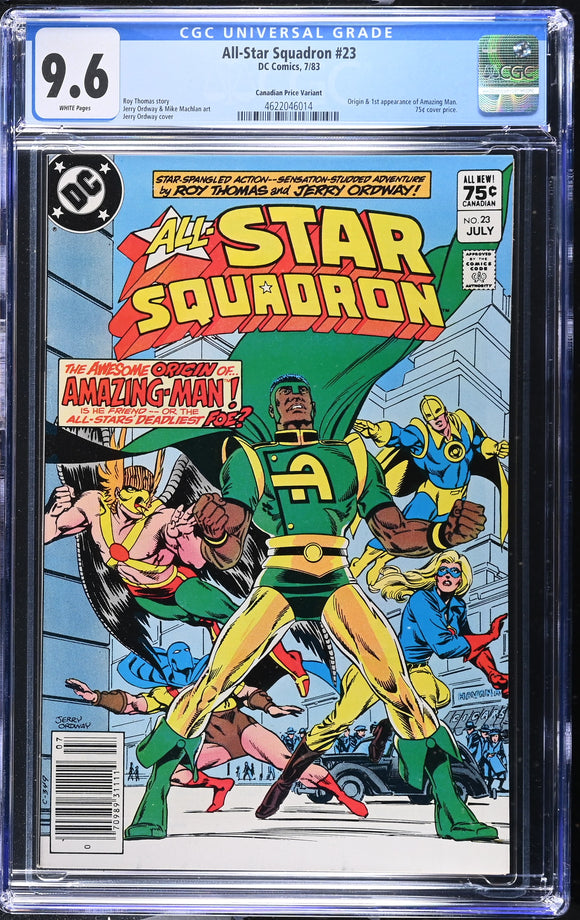 All Star Squadron #23 CGC 9.6 (1983) Canadian Price Variant!