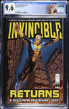 Invincible Returns #1 CGC 9.6 (2010) 1st App. of Grand Regent Thragg