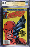 Daredevil #184 CGC 8.0 JSA Signed Jim Shooter! "Death" of Elektra! Newsstand
