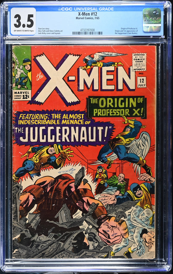 X-Men #12 CGC 3.5 (1965) Origin & 1st App. of the Juggernaut