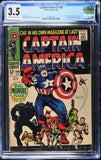 Captain America #100 CGC 3.5 (1968) 1st Issue - Classic Cover