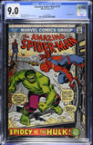 Amazing Spider-Man #119 CGC 9.0 (1973) Classic Romita Hulk vs. Spidey