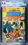 New Teen Titans #2 CGC 9.0 (1980) 1st App. of Deathstroke! NEWSSTAND