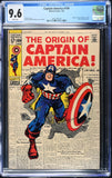 Captain America #109 CGC 9.6 White Pages Origin of Captain America retold!