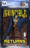 Invincible Returns #1 CGC 9.6 (2010) 1st App. of Grand Regent Thragg