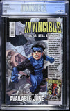 Invincible Returns #1 CGC 9.6 (2010) 1st App. of Grand Regent Thragg