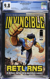 Invincible Returns #1 CGC 9.8 (2010) 1st Grand Regent Thragg - Larsen Variant