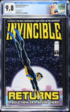 Invincible Returns #1 CGC 9.8 2010 Cooke Variant 1st Grand Regent Thragg