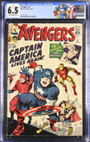 Avengers #4 CGC 6.5 (1964) 1st Silver Age App. of Captain America!